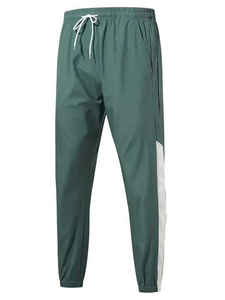 Chándales con logotipo de goma impreso Conjuntos cortavientos de algodón 100% con capa de malla interior Conjunto de Jogger con cremallera personalizada - Product Image 6