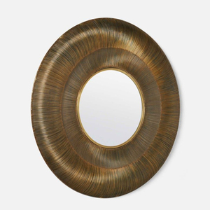 Espejo de Pared con Marco Metálico de Tamaño Estándar, Duradero, para Colgar, con Color Dorado, para Decoración del Hogar y la Sala de Estar - Product Image 2