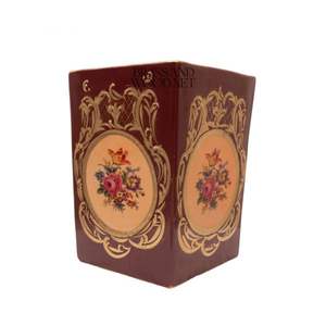 Maceta Decorativa de Porcelana, Macetero Cuadrado Rojo de Lujo - Product Image 3