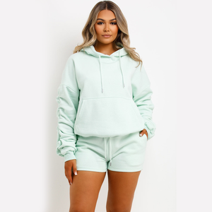 Sweatshirts à capuche en polaire personnalisés pour femmes de haute qualité, décontracté, en coton biologique, à manches longues, sweatshirts à capuche surdimensionnés pour femmes - Product Image 1