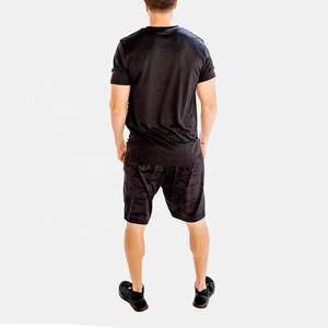 Vente en gros de t-shirts et shorts avec logo personnalisé pour hommes taille plus coupe-vent et écologique pour une tenue décontractée d'été - Product Image 5