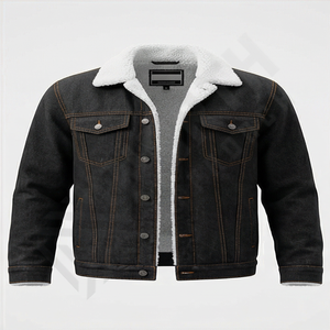 Veste en jean ample de haute qualité pour homme, style décontracté, style unique, vente chaude, design délavé, mode durable, streetwear - Product Image 1