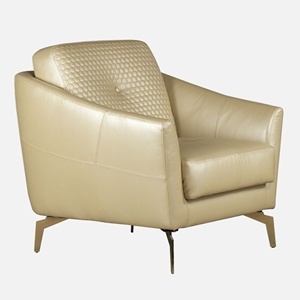 Albert โซฟาหนัง1-Seater ร่วมสมัย, โซฟาห้องนั่งเล่นการออกแบบที่ทันสมัยสะดวกสบายและมีสไตล์ผู้บุกเบิก - Product Image 3