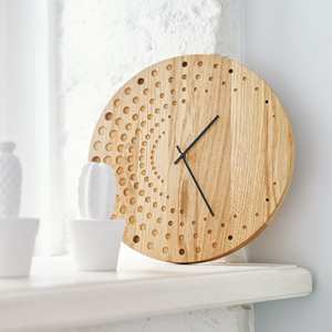 Accessoires pour la maison horloge en bois élégante tenture murale horloges en bois naturel pour la décoration de la chambre - Product Image 5