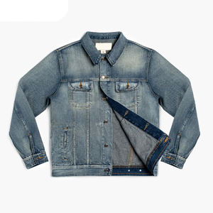 Breathable Denim <b>Men's</b> Denim Jacket Good Quality With Reasonable Price Customized <b>Men</b> Wear Denim Jackets BY WAKIN WEAR - Product Image 2