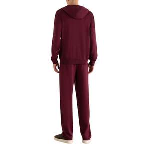 Ensemble de survêtement décontracté 2 pièces pour homme, respirant, zippé, personnalisable, avec étiquette privée, pour adultes, 100 % coton - Product Image 4