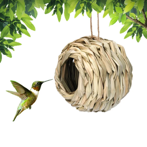 Seagrass Parrot <b>Cage</b> Natural Pet House Pet Supplies Handmade Grass Weave Parrot Nest for Small Animals - Product Image 2