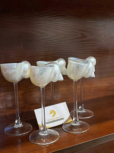Seashell Wine Cups Verres exquis faits à la main de nacre Shell par 99 Gold Data Vietnam - Product Image 3