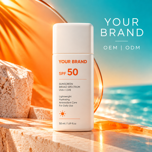 ครีมกันแดดวิตามินซีและไฮยาลูรอนิค แอซิด สูตรบำรุงผิวทุกวัน SPF50 สำหรับทุกสภาพผิว (ฉลากสินค้าสั่งผลิต) - Product Image 1