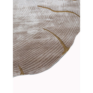 Alfombra Aibz-1007 de Seda de Bambú Anudada a Mano, Color Marfil, Patrón Abstracto, Rectangular de 4m, Viscosa y Poliéster, para Hogar, Sala de Estar y Dormitorio - Product Image 4