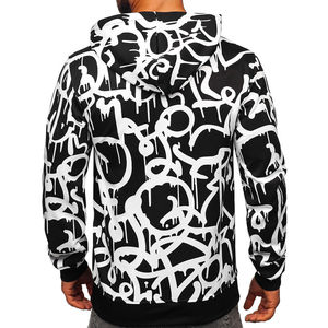 Sweat à capuche unisexe en coton/élasthanne de haute qualité, sublimation, impression numérique ODM, molleton épais, écologique, collection automne - Product Image 6
