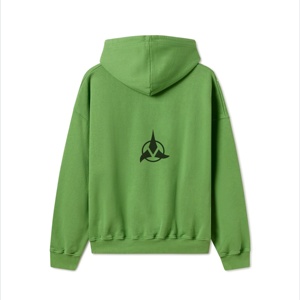 Sweat à capuche unisexe de haute qualité en éponge française surdimensionné avec impression brodée Sweats à capuche personnalisés 100% coton Saison d'hiver 2025 - Product Image 2