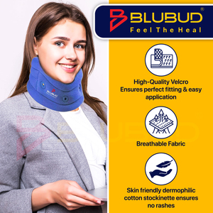 Collier cervical de soutien pour le cou, pour soulager la douleur au cou, soutien cervical confortable et réglable pour l'alignement de la colonne cervicale - Product Image 3