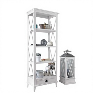 <span class=keywords><strong>Libreria</strong></span> Moderna in Legno <span class=keywords><strong>Bianco</strong></span> per Soggiorno - Product Image 2