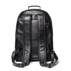 Mochila de Cuero 100% para hombre, primera capa de piel de vaca, gran capacidad, bolso escolar universitario, Retro, 2017 - Product Image 5