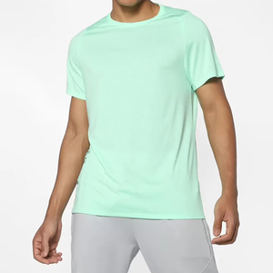 OEM personalizado cómodo hombres correr Fitness camiseta poliéster gimnasio desgaste secado rápido entrenamiento activo ejercicio camiseta para hombres - Product Image 1