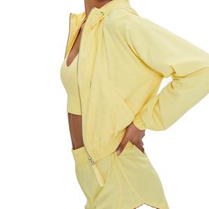 Conjunto de 2 Piezas Personalizado para Mujer, Sudadera Cortavientos y Pantalones Cortos, Conjunto Deportivo de Nailon y Poliéster de Diseño 2026 - Product Image 1