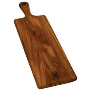 Planche à découper en bois artisanale avec poignée Bloc à découper de cuisine rectangulaire extra large et plateau de service rustique Planche à découper - Product Image 1