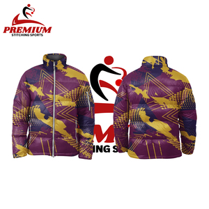 Chaqueta acolchada OEM para mujer con nuevo diseño Chaqueta con cuello de invierno con cremallera completa y burbujas - Product Image 3