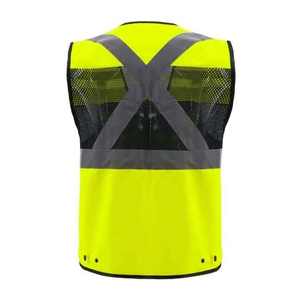 Gilet de sécurité haute visibilité multi-poches de haute qualité, couleur personnalisée, logo personnalisé, unisexe - Product Image 6