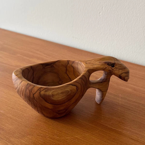 Smooth Hand Polished Wooden Kuksa Travel <b>Mug</b> Nature Friendly Wooden Kuksa <b>Mug</b> For Eco Users Handcrafted Wooden Kuksa <b>Soup</b> Cup - Product Image 3