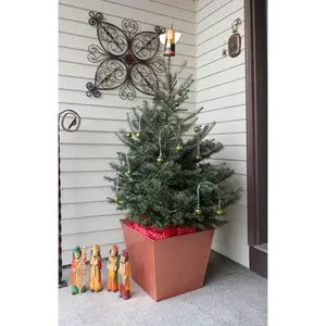 Maceta tallada con textura de martillo plateado alto, jarrón de Metal recubierto de oro para decoración de banquetes, Material de hierro de Zahid florero - Product Image 3