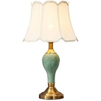 Lampe de table moderne en fer de style oriental asiatique avec abat-jour imprimé et base d'ampoule E26/B22/E14 pour l'éclairage intérieur de la salle de lecture