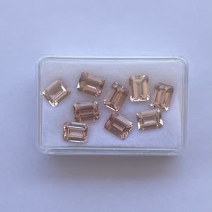 8 มม.10 มม.12 มม.พีชธรรมชาติMorganiteมรกตแปดเหลี่ยมตัดเหลี่ยมเพชรหลวมขายส่งเครื่องประดับหลวมทําแหวนจี้ - Product Image 2