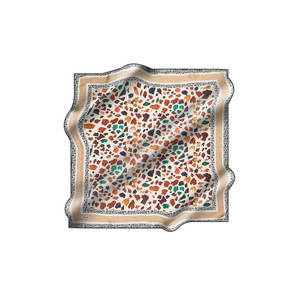 Pañuelo cuadrado de seda Off-White con estampado geométrico - Product Image 1
