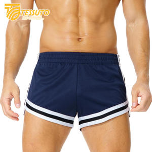 High Quality Men's & Women's Gym Fitness Athletic Running <b>Shorts</b> Quick Dry Breathable Mesh Striped <b>Zipper</b> Pockets Plain Dyed - Product Image 1