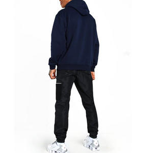 Sweat à capuche surdimensionné 100% coton pour hommes, sweat-shirt à épaules tombantes de haute qualité avec motif imprimé ODM Supply - Product Image 5