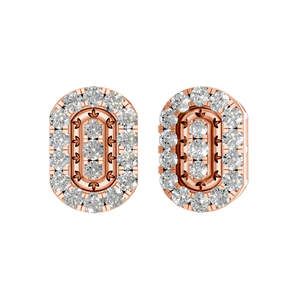 ต่างหูเพชรสีขาวสีเหลืองทอง14K ปรับแต่งได้หรูหราปรับแต่งได้สไตล์อินเดียตัดสวยสดใสสำหรับงานแต่งงาน - Product Image 1