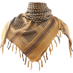 100% Cotton Shemagh Tactical Desert Scarf OEM Keffiyeh Tassels Breathable Neck <b>Head</b> <b>Wrap</b> for Men Women 2025 Ethnic Scarves - Product Image 1
