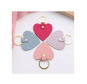 Porte-clés en cuir porte-clés coeur porte-clés pour clés de voiture sac à dos pendentif porte-clés femmes sac et hommes mendier toutes les utilisations - Product Image 4