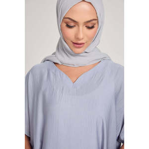 Premium Soft Sheen Crush Inner Slip Casual Dress Arctic Ice-Vêtements de tous les jours élégants - Product Image 2