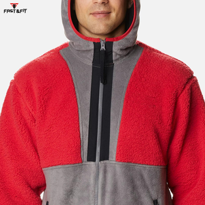 Design personnalisé Blouson camouflage formel en polyester Sherpa polaire à manches longues imperméable et respirant pour hommes - Product Image 6