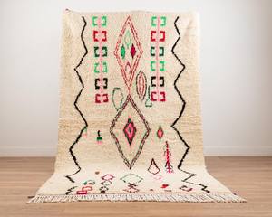 Alfombras de lana Vintage marroquí, alfombras de lana marroquí, de trapo tejido de algodón, de proveedor indio, precio al por mayor - Product Image 6