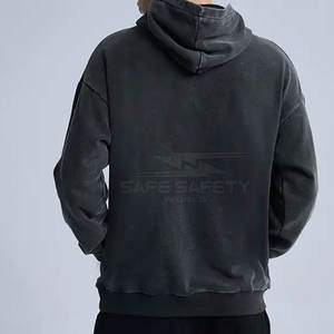 Usine de sweats à capuche en détresse lavés à l'acide à faible quantité minimale de commande meilleure conception de qualité hommes sweats à capuche lavés à l'acide - Product Image 5