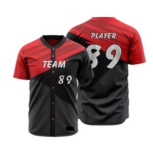 2023 nouvelle meilleure qualité haute qualité bouton maillots de Baseball uniformes d'équipe de Baseball pour hommes avec respirant 100% Polyester - Product Image 6