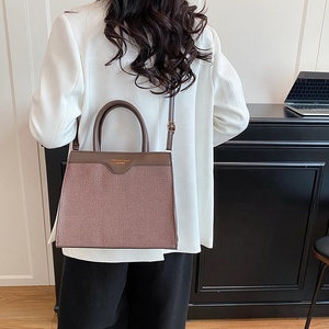 <span class=keywords><strong>Sac</strong></span> à bandoulière polyvalent et tendance pour <span class=keywords><strong>femme</strong></span>, en PU imperméable, grande capacité, avec fermeture éclair, durable, vente en gros - Product Image 3