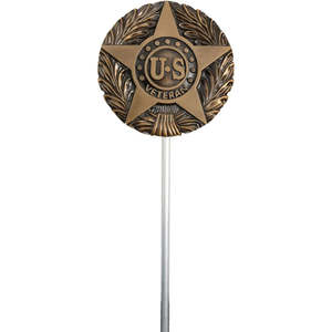 12x18 Inches American US Flag Aluminum Veterans Plaque <b>Memorial</b> Day <b>Gifts</b> for American Veterans Grave Markers Yard Lawn Signs - Product Image 3