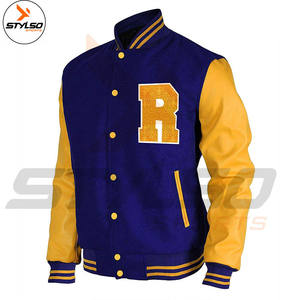 Veste de baseball universitaire à capuche en laine de haute qualité pour hommes, vêtements de rue, Logo Patch, camionneur tricoté, veste en cuir Letterman - Product Image 2