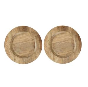 Assiette de service en bois pour hôtel et maison, meilleur prix, taille personnalisée, assiette de service en bois naturel pour la décoration de table à manger - Product Image 1