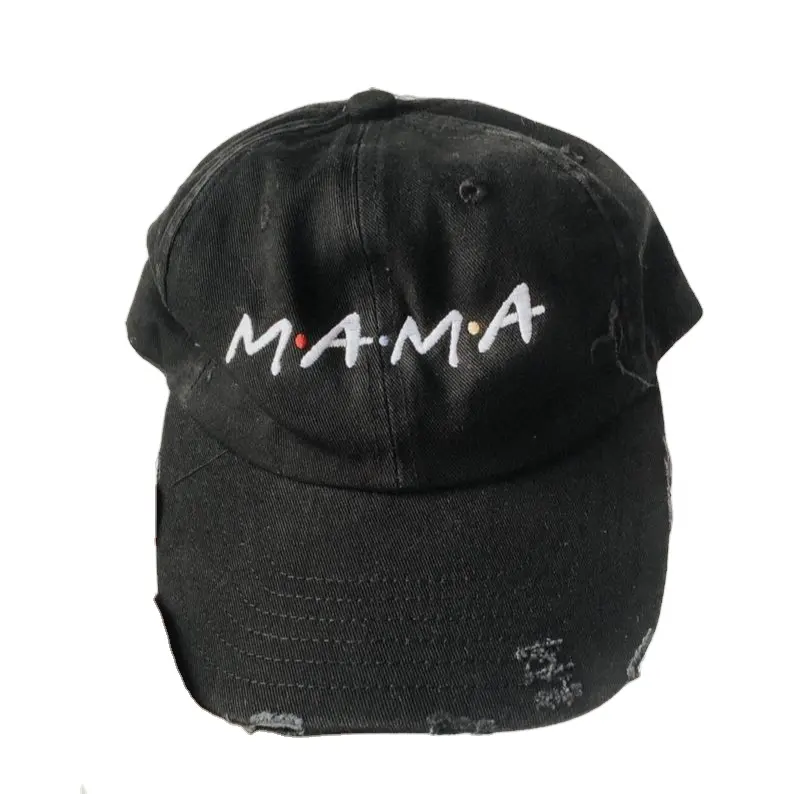 Topi bisbol keluarga dan teman yang terinspirasi topi Baseball anak laki Mama bayi tidak terstruktur bentuk profil rendah kustom Logo Vietnam