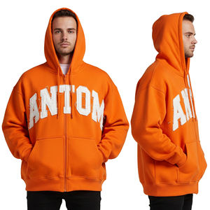 Vêtements de rue personnalisés en gros pour fabricants, 370 g/m², poids lourd, design personnalisé, effet délavé au soleil, coupe ample, couleur unie, numérique, pour hommes - Product Image 3