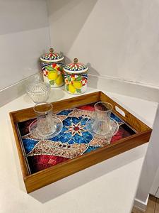 Plateau de service en bois MDF avec revêtement émaillé, design, hôtels et restaurants, articles de cuisine, plateau de table, haute qualité - Product Image 4