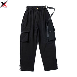 กางเกงคาร์โก้ผู้ชายไซส์ใหญ่ สไตล์ลำลอง เทคแวร์ เอวสูง แต่งลูกไม้ กระเป๋าหลายช่อง ทรงตรง สำหรับกิจกรรมกลางแจ้ง แบบติดกระดุม  รับสั่งทำ - Product Image 1