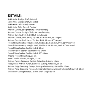 Juego de instrumentos quirúrgicos Fess Juego de instrumentos Fess Fabricante de fábrica Juego de instrumentos quirúrgicos - Product Image 6