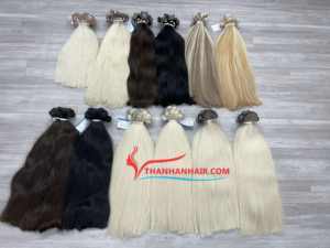 Thanh an Hair Factory Máquina al por mayor Doble trama Remy Virgen Extensiones de cabello humano vietnamita Invisible Top Cutícula Cabello 100g - Product Image 6