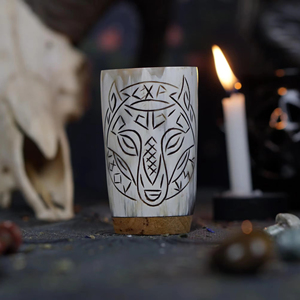 แก้วช็อตฮอร์นที่หรูหราสำหรับการตั้งบาร์ในบ้านหรูหราแก้วรูปเขาควายสำหรับงานเลี้ยงงานแต่งงานและอีเวนต์ - Product Image 4